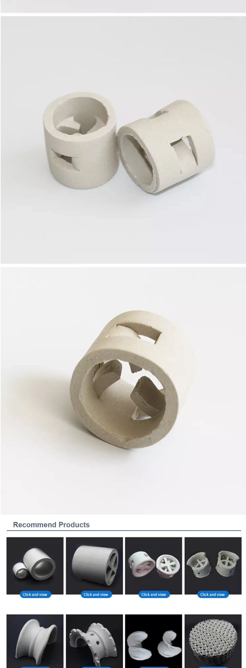 38mm Tower Packing Ceramic Pall Ring for Scrubbing Tower
