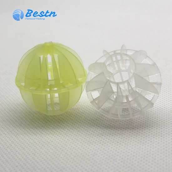 PP PVC PE Plastic Tower Packing Polyhedral Floatation Hollow Ball for Water Treatment 25mm 38mm 50mm 76mm