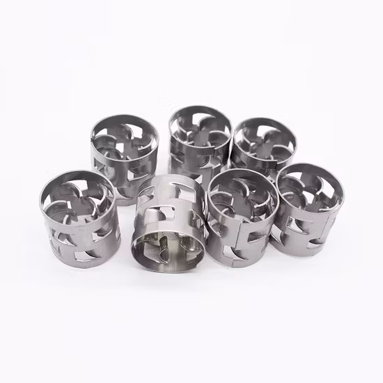 SS304 SS316L 201 Carbon Steel Metallic Pall Ring Metal Pall Ring for Tower Packing