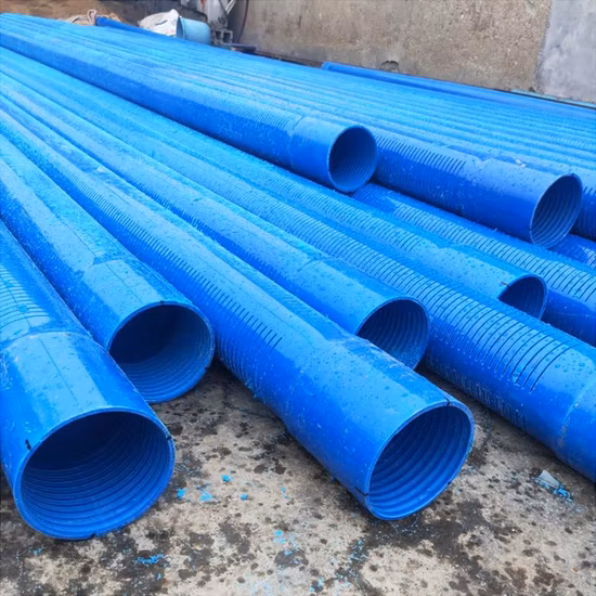 PVC Borehole Water Well Casing Pipe Erikeke Brand Thread Split
