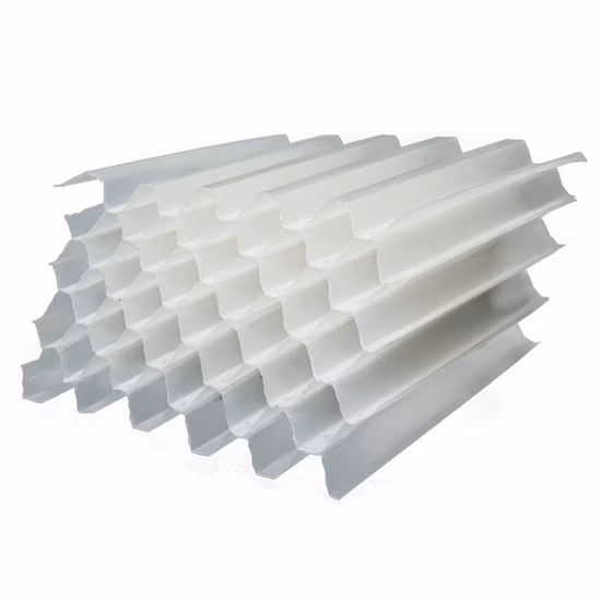 60 Angle Inclined PP Lamella Filter Plates 1000*1200mm Honeycomb Packing Media Tube Settler